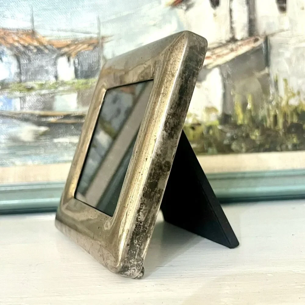 Tiffany & Co Elsa Peretti Sterling Silver Square 4 inch Picture Frame 925 Italy